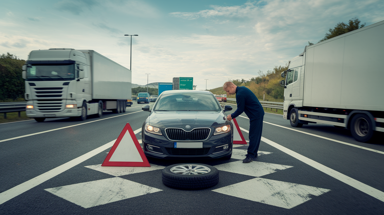 Otoyolda Lastik Patlarsa Yardım Alırken Nelere Dikkat Edilmeli